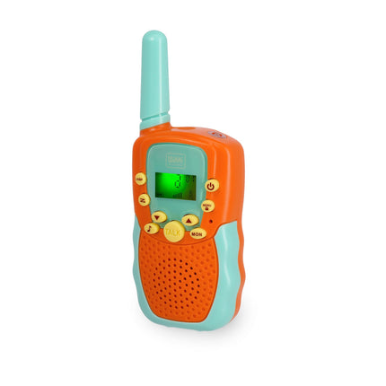 Legami - Set of 2 walkie-talkies, walkie-talkies with 8 channels, transmission up to 3-5 km in open space, adjustable volume, radio for long-distance communication, 4 x 14 x 2 cm