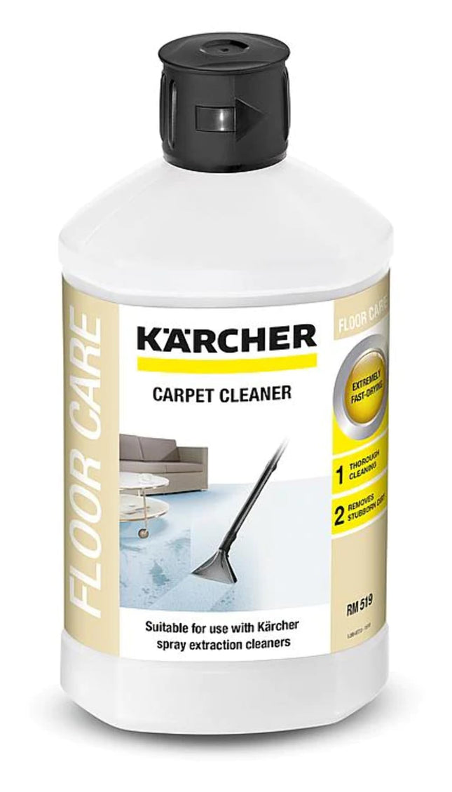 Kärcher Carpet Cleaner RM 519, suitable for cleaning carpets, upholstery, car seats, etc., 1l concentrate diluted to 40l cleaning agent