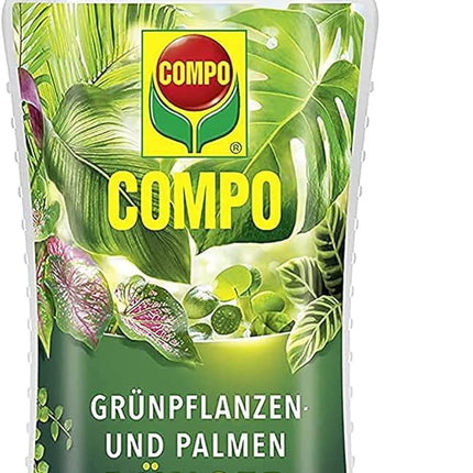 COMPO Green Plant Fertilizer and Palm Fertilizer – Special liquid fertilizer for all indoor, balcony, and patio plants – 1 liter