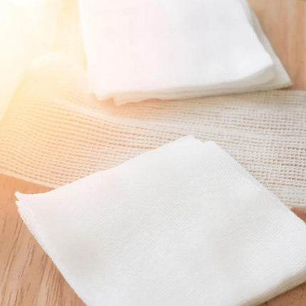 Nonwoven compresses, non-sterile 10x10cm, 100 pieces, wound compresses, 4-layer, non-adherent wound dressing, gauze compresses, absorbent compresses, dressing material + e-book (about health)