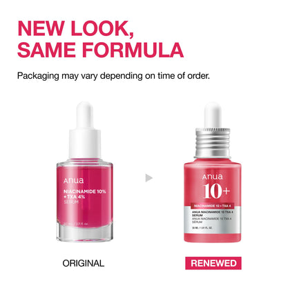 ANUA 10% Niacinamide + 4% Tranexamic Acid Serum, Ceramide, Hyaluronic Acid, Vitamin B12, Natural Color, for Sensitive Skin, Korean Glass Skin, Fragrance-Free (30 ml)