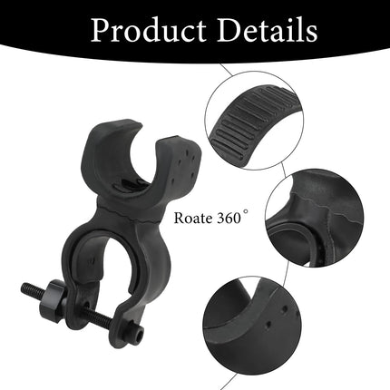 Pack of 2 stick holders for rollators, crutch holders, stick holders, walking stick holders, holders for walking sticks and crutches, holder for wheelchair crutches, for mobility scooters, drive rollators, wheelchairs