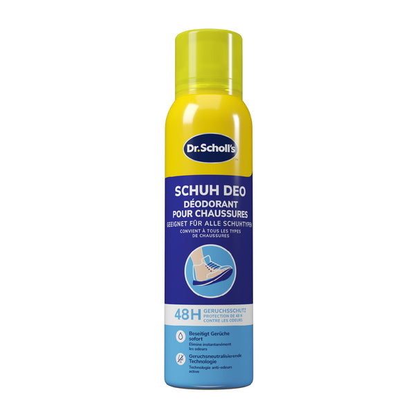 Scholl Fresh Step Odor Stop Shoe Spray, mild foot deodorant with long-lasting effect against unpleasant odors, fresh shoes, (1 x 150 ml)
