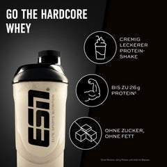ESN IsoWhey Hardcore Protein Powder, Vanilla (Classic), 1 kg, up to 26 g protein per serving, made in Germany