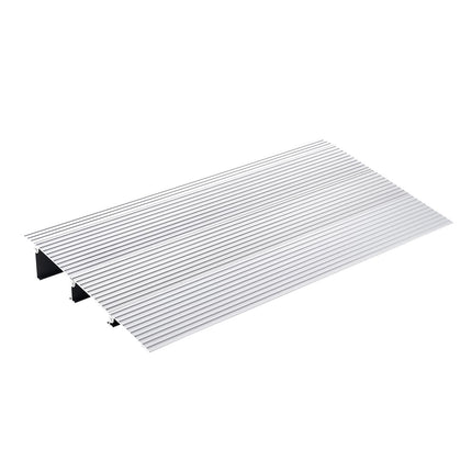 VEVOR Door Threshold Ramp 43.6 x 86.4 x 7.6 cm Wheelchair Ramp 362.8 kg Load Capacity Aluminum Alloy Curb Ramp Modular Design Threshold Ramp Non-Slip Aluminum Ramp Ramp