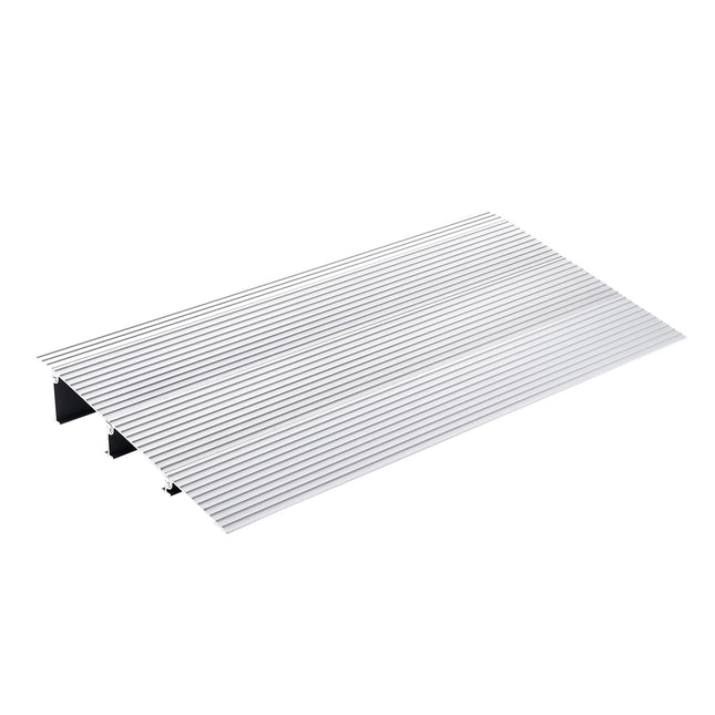 VEVOR Door Threshold Ramp 43.6 x 86.4 x 7.6 cm Wheelchair Ramp 362.8 kg Load Capacity Aluminum Alloy Curb Ramp Modular Design Threshold Ramp Non-Slip Aluminum Ramp Ramp