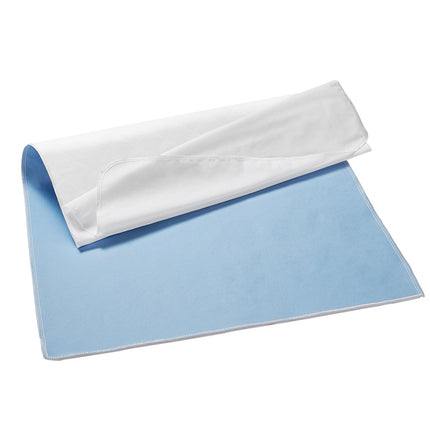 Aimtton incontinence pad washable 86 × 132 cm, bed pads with wings, absorbent incontinence bed pad, waterproof bed pad blue
