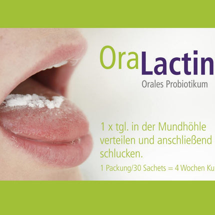 ApaCare OraLactin Oral Probiotic Powder | Probiotic for Advanced Dental and Oral Care | For Fresh Breath and Healthy Oral Flora | 30 Sachets