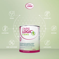 OMNi LOGiC FIBRE, 50 servings (250g), Fiber, 100% water-soluble, For impaired colon function, For constipation and diarrhea, Vegan, Gluten-free, Lactose-free