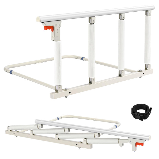 Brolteja Bed Rail for Adults, Folding Safety Gate for Elderly, Safety Bed Rail, Fall Protection, for Elderly People with Disabilities (92 x 45 cm)