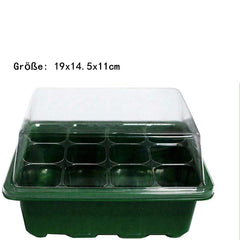 Voarge indoor greenhouse growing box, with 12 planting holes and lid, for greenhouse growing tray pots indoor greenhouse plant pots