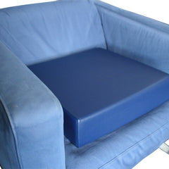 LUplus XL Orthopedic booster seat 43x43x height 10 cm Skai, DKL-blue