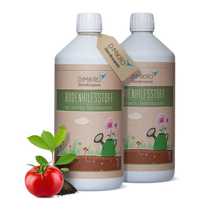 Effective Microorganisms active 2 liters - EM active - DIMIKRO® soil improver - ready-to-use for gardening and agriculture, as a soil activator, compost accelerator, plant protection - 100% vegan