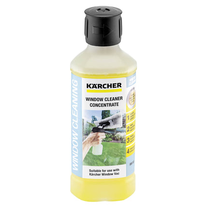 Kärcher Window Cleaner Concentrate RM 503, for streak-free cleaning of windows, glass, mirrors and shower cubicles, 500ml concentrate diluted to 6.25l of cleaning fluid