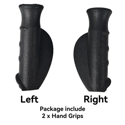 Pack of 2 rollator handles, ergonomic handle rollator spare parts, 2.2 cm walker handles for rollator wheelchair, rollator accessories for the elderly and injured (12 cm, right and left).