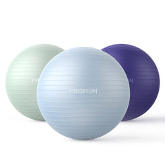 PROIRON Exercise Ball Pezzi Ball Seat Ball Training Ball Fitness Ball &amp; Balance for Core Training with Pump Anti Burst Pilates Ball Robust for Adults Office Pezzi Balls Exercise Balls