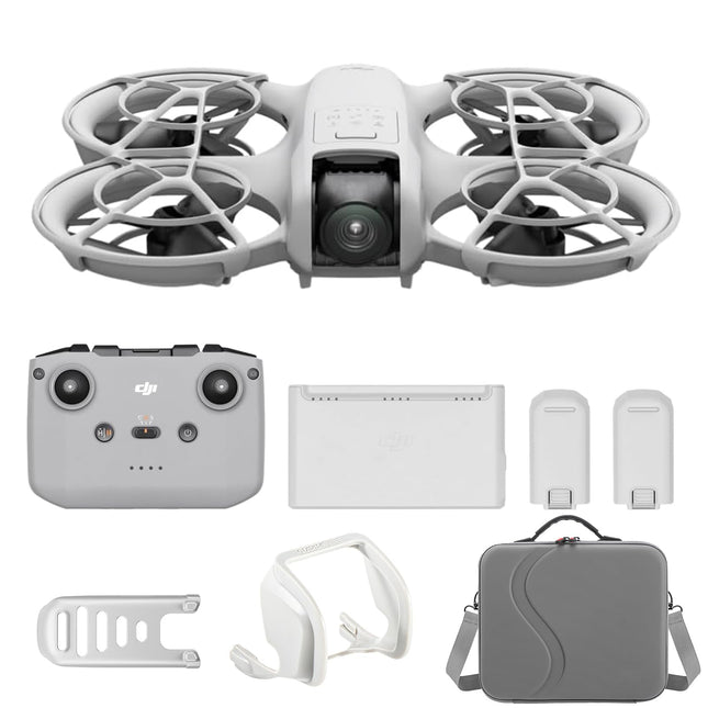 DJI Neo Fly More Combo with Versatile Accessories, Mini Drone with 4K Camera, 135g Self-Flying Drone, Follow Me Function, Hand Launch, AI Subject Tracking, with RC-N3 and 3 Batteries