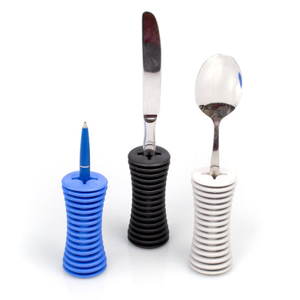 Universal handle thickener | Handgrip thickener | Gripping aid | for cutlery, toothbrush, pens | Color: BLACK (1)