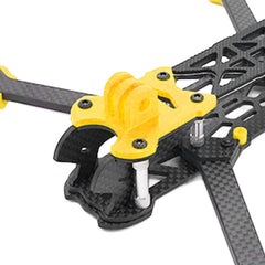 KENANLAN Quadcopter Frame Kit, FPV Racing Drone Frame Professional 225mm Wheelbase Carbon Fiber Quadcopter Frame RC Drone Accessories (Yellow)