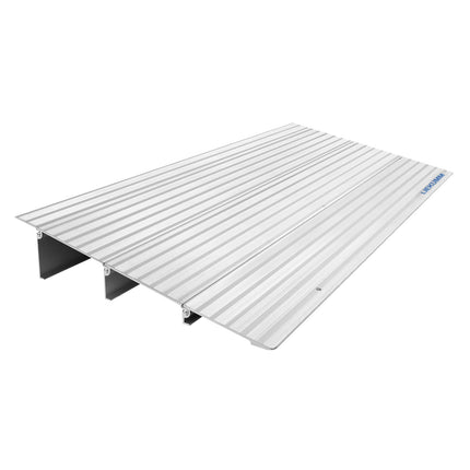 LIEKUMM door threshold ramp 7.5 cm high, 360 kg load capacity aluminum wheelchair ramp with adjustable height, non-slip curb ramp for wheelchairs, electric wheelchairs, strollers