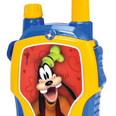 Dickie Toys – Walkie Talkie Disney Mickey Mouse 2 radios, specially designed for children from 4 years, up to 100 m range, toy radios + Duracell Optimum batteries AA, 8 pieces, up to