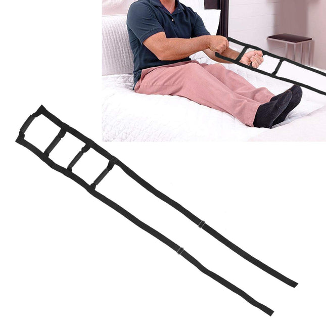 Fybida 1PC Bed Ladder Assist Composite Fabric Bed Rope Ladder Pull-Up Rope Hoist with Metal Buckle for Elderly Adults