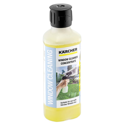 Kärcher Window Cleaner Concentrate RM 503, for streak-free cleaning of windows, glass, mirrors and shower cubicles, 500ml concentrate diluted to 6.25l of cleaning fluid