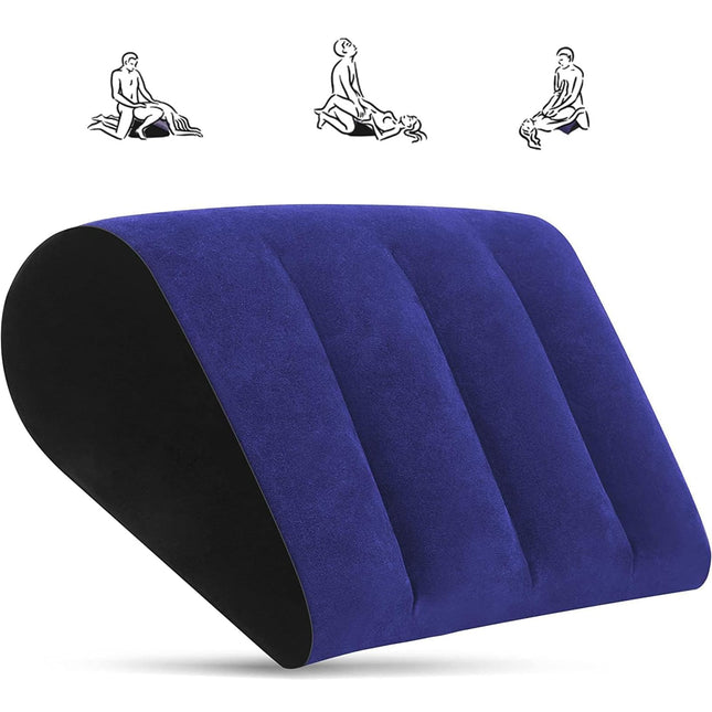 1 Piece Sex Toy for Couples, Erotic, Triangle Inflatable Ramp Sex Games Couples Toys Deeper Position Support Pillow, Erotic Ramp Sex Toy for Men, Women (Blue)