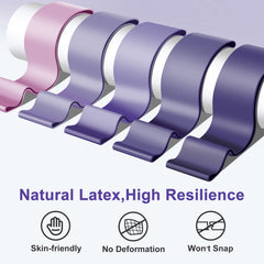 Fitness Bands [Set of 5], 5 Different Strength Fitness Bands, Skin-Friendly Resistance Bands, Resistance Bands with Carrying Bag for Muscle Building, Yoga, Pilates, Crossfit, Cardio, Men and Women