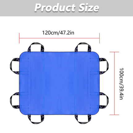 Transfer belt, positioning pad for patient transfer, 120 * 100cm transfer belt transfer patient belt for seniors, patient transfer board with handles for elderly people and patients