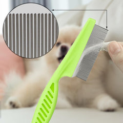 ZELHYEUU 4 Pieces Lice Comb, Metal Teeth Lice Comb, Flea Comb for Removing Fleas, Flea Tear Stain Remover Comb, Lice Comb, for Caring for and Removing Dandruff or Lice