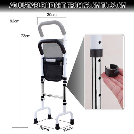 Standing aid for older adults, walking aid for seniors, standing aid for bed, standing aid for toilet, standing aid for sofa for seniors, height adjustable, standing aids with motion light, load capacity 136 kg