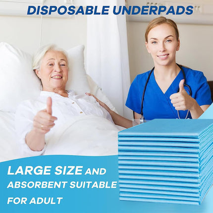 Disposable incontinence pad for beds 60x60 cm absorbent bed pad waterproof medical pads for seniors patients children 15 pieces