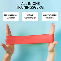 5 PCS exercise bands, resistance bands, fitness bands, resistance bands with 5 PCS different resistance levels, for stretching yoga, with carrying bag and instructions (A)