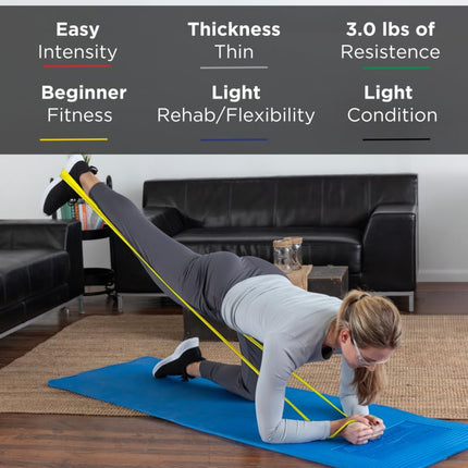 Theraband Resistance Bands Set, Resistance Bands for Exercise, Physical Therapy, Work-Outs/Gym, Strength Train at Home, Color Coded by Resistance