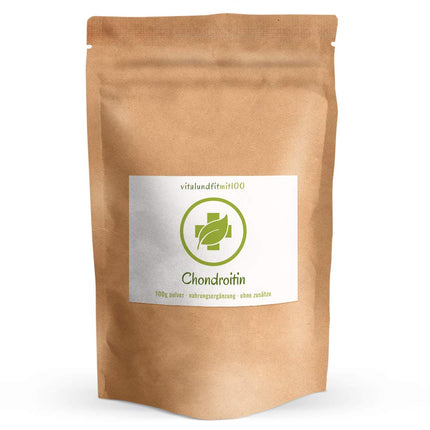 Chondroitin Powder - 100 g - Chondroitin Sulfate - Sulfate, Sulfates - Top Quality - Finely Ground - NO Additives or Excipients - Quality: MADE IN GERMANY