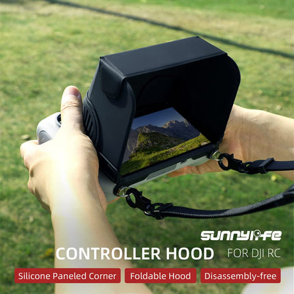 Taoke RC Silicone Sunshade Foldable Sun Visor for D-JI RC Mavic Mini 3 and Mini 3 Pro Remote Control