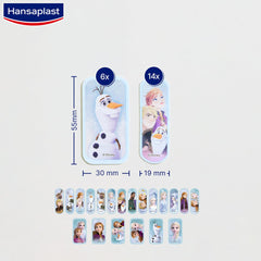 Hansaplast Kids FROZEN 2 children's plasters (20 strips), wound plasters with Disney motifs to cheer up, painlessly removable plaster set