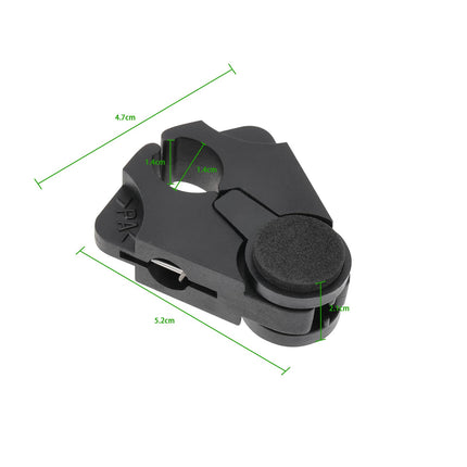 OTOTEC 2 pieces walking stick holder for table black 5.2x4.7cm height 2.1cm ideal for tube diameters from 1.6cm to max. 2.5cm table clamps