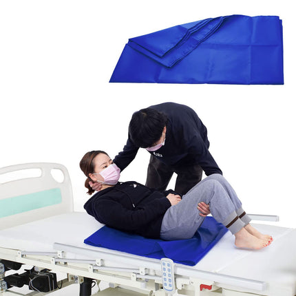 Reusable sliding sheet for bed transfers, for use with transfer aids, bariatric transfers, and transfers for the elderly. (90x68cm)