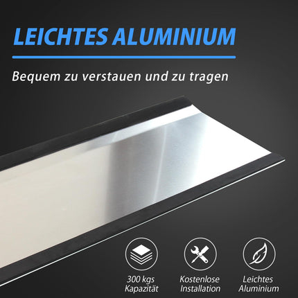 LIEKUMM 40 x 80 cm door threshold ramp, up to 300 kg, lightweight access ramp threshold ramp with anti-slip surface, curb ramp for doors, stairs, steps