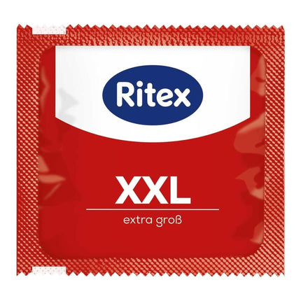 Ritex Condoms XXL – Extra large condoms (8 pieces) for more comfort and intense sensation, condoms with extra lubricant – vegan condoms, dermatologically tested, Made in Germany