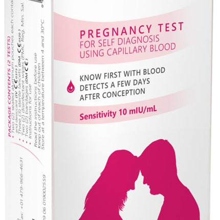 First To Know – The first self-testing blood pregnancy test – Pack of 2 tests