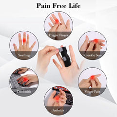 ACWOO Finger Splint, 2 Pack Finger Straightener Finger Splint Stabilizer, Soft Comfortable Finger Support, Finger Brace for Broken Sprained Arthritis or Tendonitis (Black)
