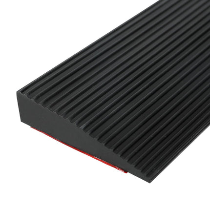 Self-adhesive door threshold ramp, 90 x 8 x 2 cm flexible wheelchair ramp, rubber ramp, threshold ramp, curb ramp for wheelchairs, sweeping robots, scooters