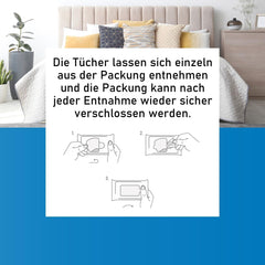 Wark24 Vinyl Cloths for Your Waterbed 15 pcs. - Cleaning &amp; Care - Comfort Size 22 x 30 cm - for Water Mattresses/Waterbeds (1 Pack)