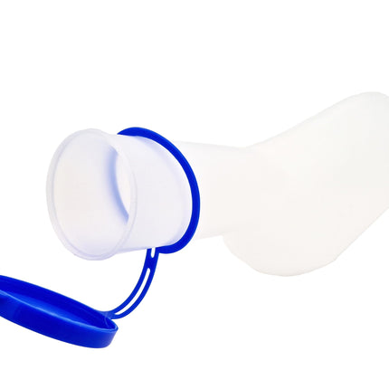 Tiga-Med urine bottle set: 1x 1L urine bottle for men + 1x urine bottle holder with lid 1 piece (=1 set) Original quality!