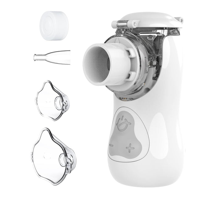 FEELLIFE Inhaler for Children and Babies, Inhaler for Adults and Children, Nebulizer Inhaler for Children, Nebulizer Inhaler Quieter Under 25 dB, Portable Inhaler Effective for Respiratory Diseases