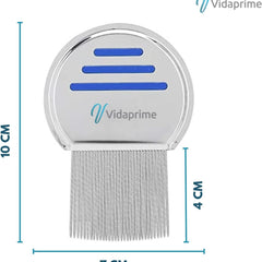 Vidaprime LIENDRERA piojos y liendres - Liendrera Profesional - Peine Piojos y Liendres - Eliminar Tratamiento piojos y liendres - Liendrera Púas Acanaladas - LENDRERA ANTIPIOJOS Y LIENDRES