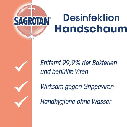 Sagrotan Disinfectant Hand Foam 150ml (3 x 50ml)